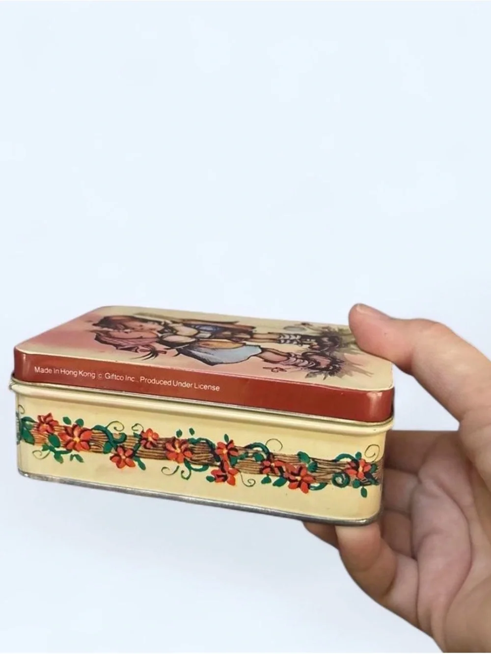 Vintage 70’s Hummel First Kiss Stationary Tin